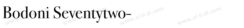 Bodoni Seventytwo字体转换 Bodoni Seventytwo字体转换